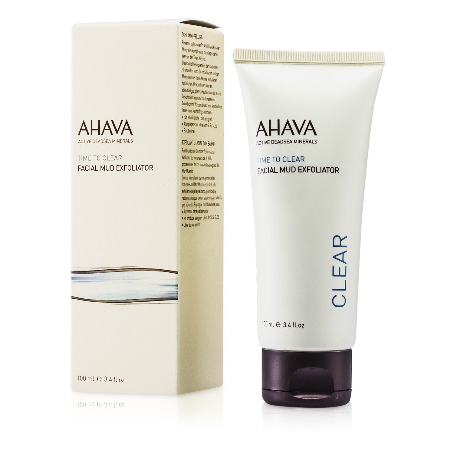 Ahava/アハバ+タイムトゥクリア フェーシャルマッドエクスフォリエーター +100ml/3.4oz ブランドコスメ