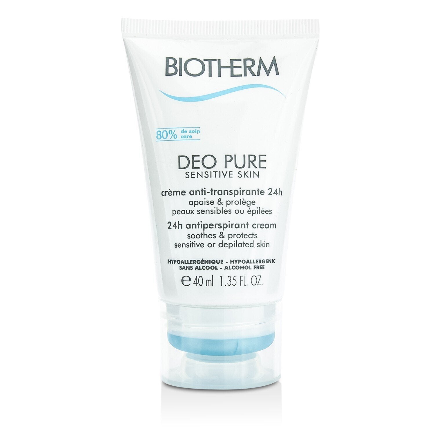 Biotherm/ビオテルム+デオピュア 24H アンチパースピラント クリーム (敏感肌用) +40ml/1.35oz ブランドコスメ