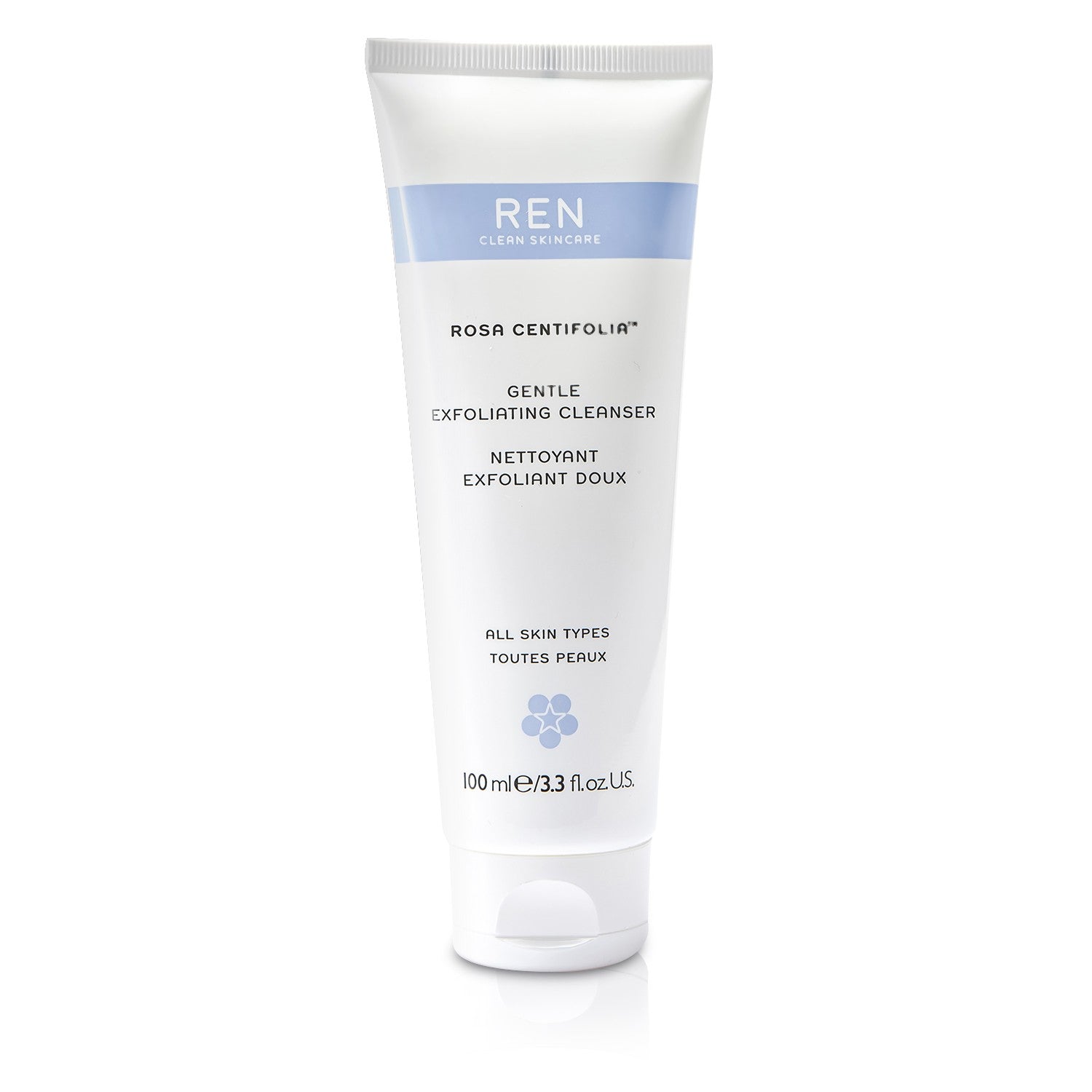 Ren/レン+ローザセンチフォリア ジェントルエクスフォリエーティングクレンザー (全ての肌タイプ) +100ml/3.3oz ブランドコスメ