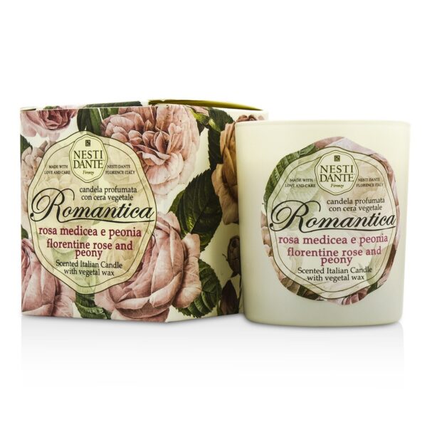 Nesti Dante/ネスティダンテ+Scented Italian Candle - Romantica Florentine Rose & Peony +160g/5.64oz ブランドコスメ