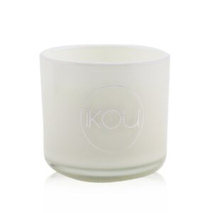 iKOU/イコウ+Eco-Luxury Aromacology Natural Wax Candle Glass - Happiness (Coconut & Lime) +(2x2) inch ブランドコスメ