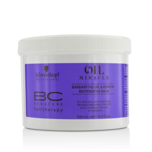 Schwarzkopf/シュワルツコフ+BC Bonacure Oil Miracle Barbary Fig Oil & Keratin Restorative Mask (For Very Dry and Brittle Hair) +500ml/16.9oz ブランドコスメ