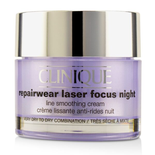 Clinique/クリニーク+Repairwear Laser Focus Night Line Smoothing Cream - Very Dry To Dry Combination +50ml/1.7oz ブランドコスメ