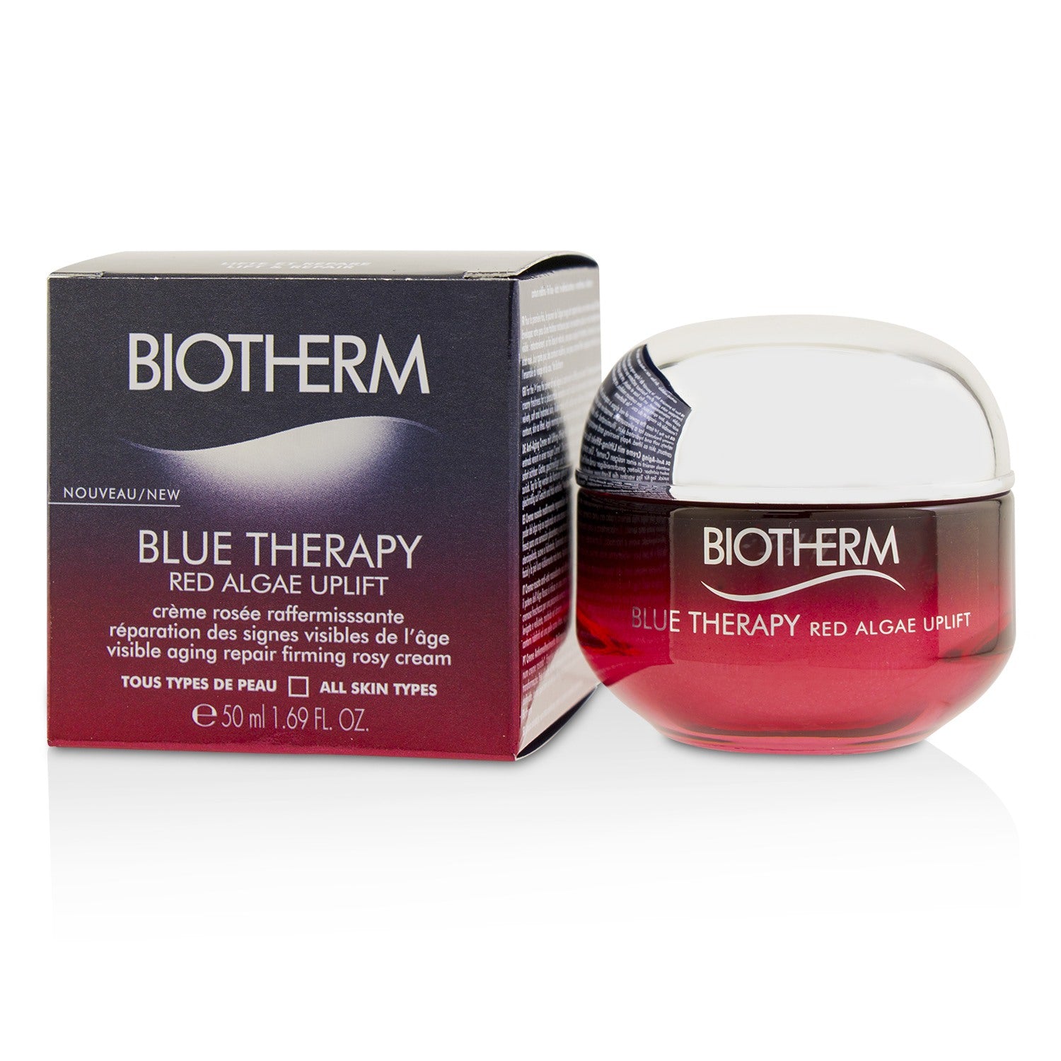 Biotherm/ビオテルム+ブルー セラピー レッド アルゲ アップリフト ビジブル エージング リペア ファーミング ロージー クリーム +50ml/1.69oz ブランドコスメ