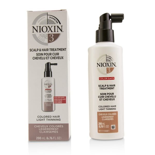 Nioxin/ナイオキシン+ダイヤメーター システム 3 スカルプ & ヘア トリートメント (カラー ヘア, ライト シンニング, カラー セーフ)+200ml/6.76oz ブランドコスメ