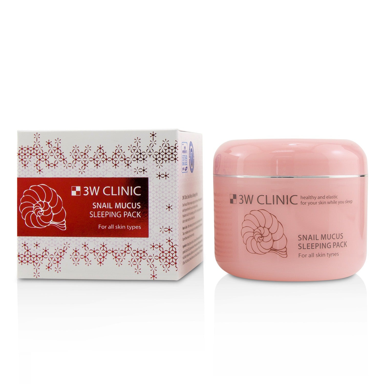 3W Clinic/3Wクリニック+スネイル ムクス スリーピング パック +100ml/3.3oz ブランドコスメ