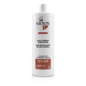 Nioxin/ナイオキシン+デンシティ システム 4 スカルプ セラピー コンディショナー (カラー ヘア, プログレス シンニング, カラー セーフ)+1000ml/33.8oz ブランドコスメ