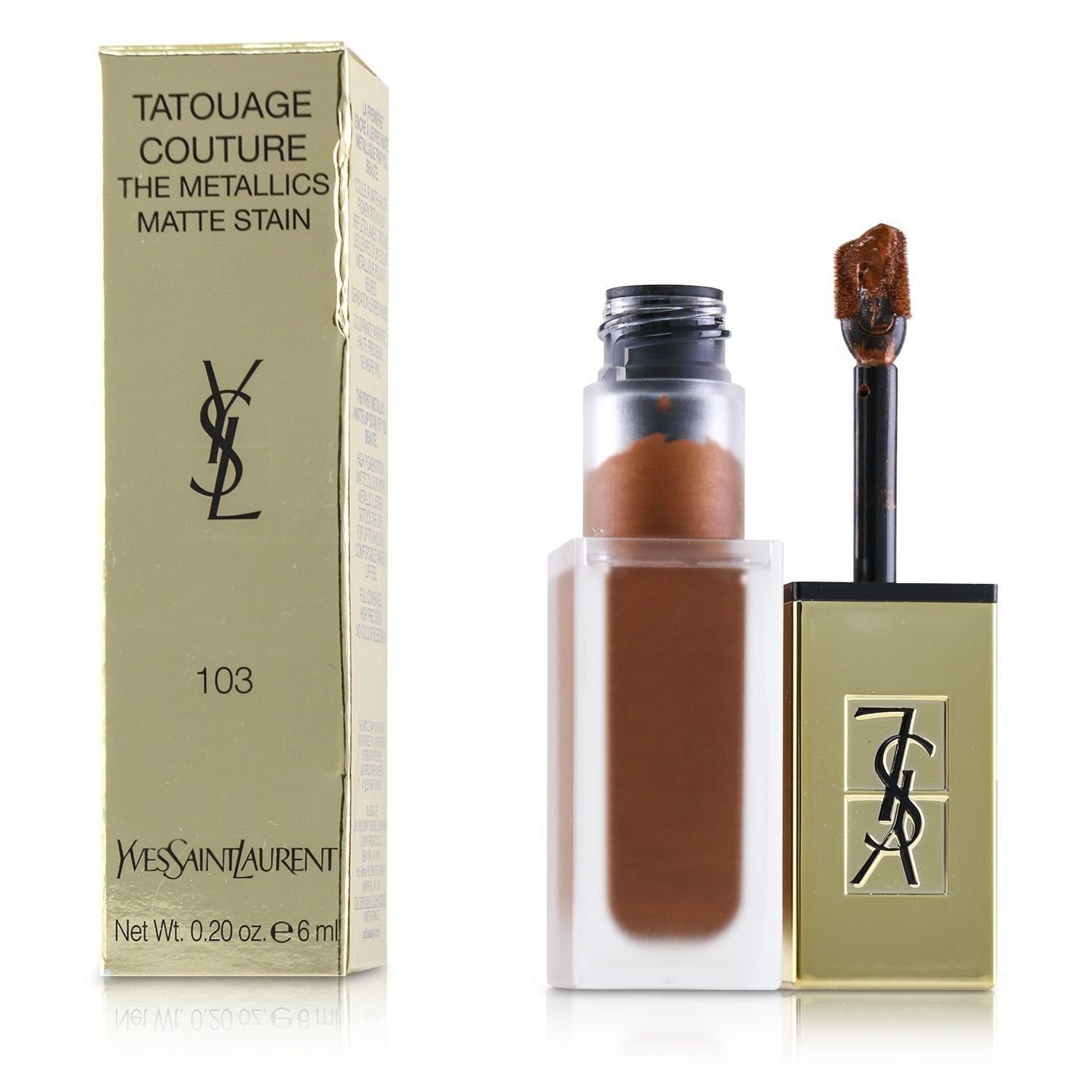 Yves Saint Laurent/イヴ・サンローラン+タトゥアゲ クチュール ザ メタリック+6ml/0.2oz+# 103 Tribal Copper ブランドコスメ