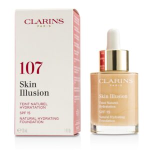 Clarins/クラランス+Skin Illusion Natural Hydrating Foundation SPF 15 # 107 Beige +30ml/1oz ブランドコスメ