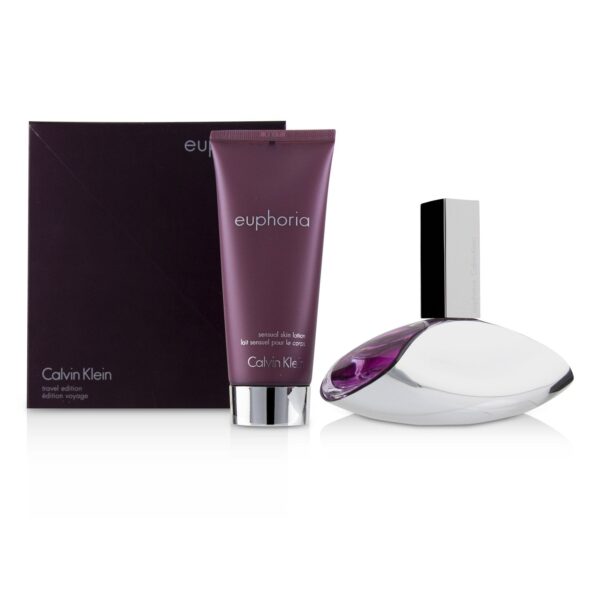 Calvin Klein/カルバン・クライン+Euphoria Coffret: Eau De Parfum Spray 100ml/3.4oz + Sensual Skin Lotion 100ml/3.4oz  ブランドコスメ