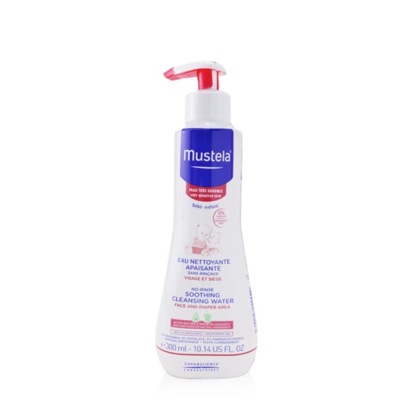 Mustela/ムステラ+No Rinse Soothing Cleansing Water (Face & Diaper Area) - For Very Sensitive Skin +300ml/10.14oz ブランドコスメ