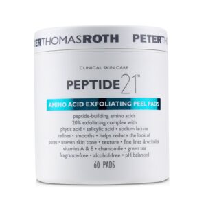 Peter Thomas Roth/ピーター・トーマス・ロス+ペプチド 21 アミノ アシッド エクスフォリエイティング ピー パッド +60pads ブランドコスメ