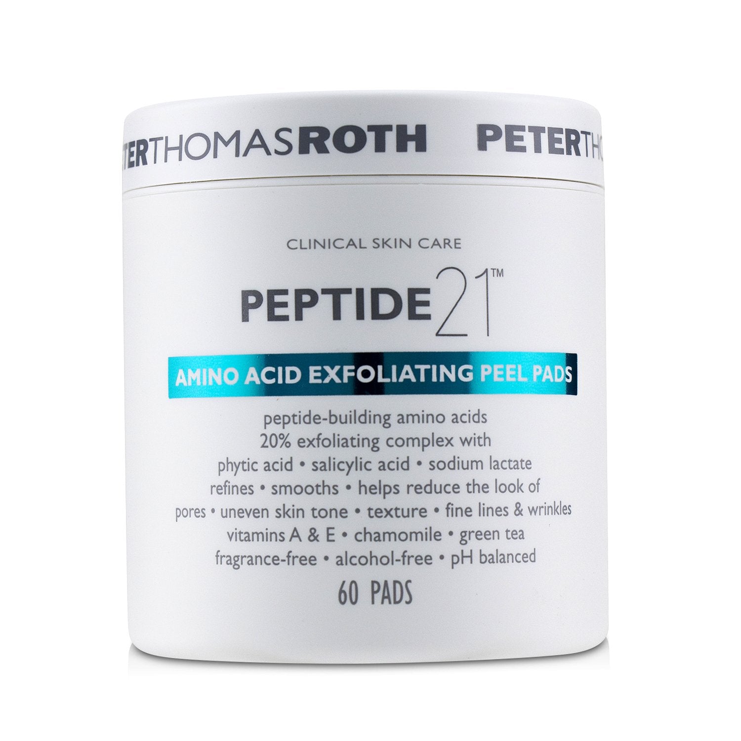 Peter Thomas Roth/ピーター・トーマス・ロス+ペプチド 21 アミノ アシッド エクスフォリエイティング ピー パッド +60pads ブランドコスメ