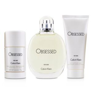 Calvin Klein/カルバン・クライン+オブセス コフレ: オー デ トイレット スプレー 125ml/4oz + ヘア And ボディ ウォッシュ 100ml/3.4oz + デオドラント スティック 75ml/2.6oz+3pcs ブランドコスメ