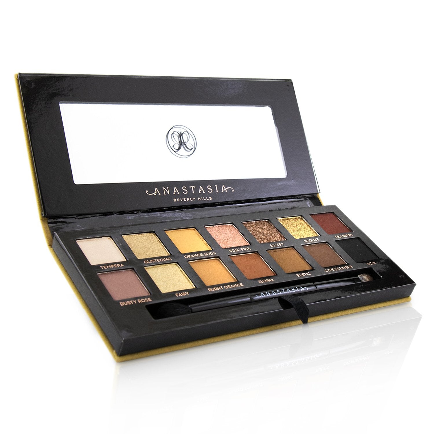 Anastasia Beverly Hills/アナスタシア ビバリーヒルズ+ソフト グラム アイ シャドー パレット (14x アイシャドウ, 1x デュオ シャドー ブラシ)+- ブランドコスメ