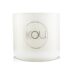 iKOU/イコウ+Eco-Luxury Aromacology Natural Wax Candle Glass - Happiness (Coconut & Lime) +(2x2) inch ブランドコスメ