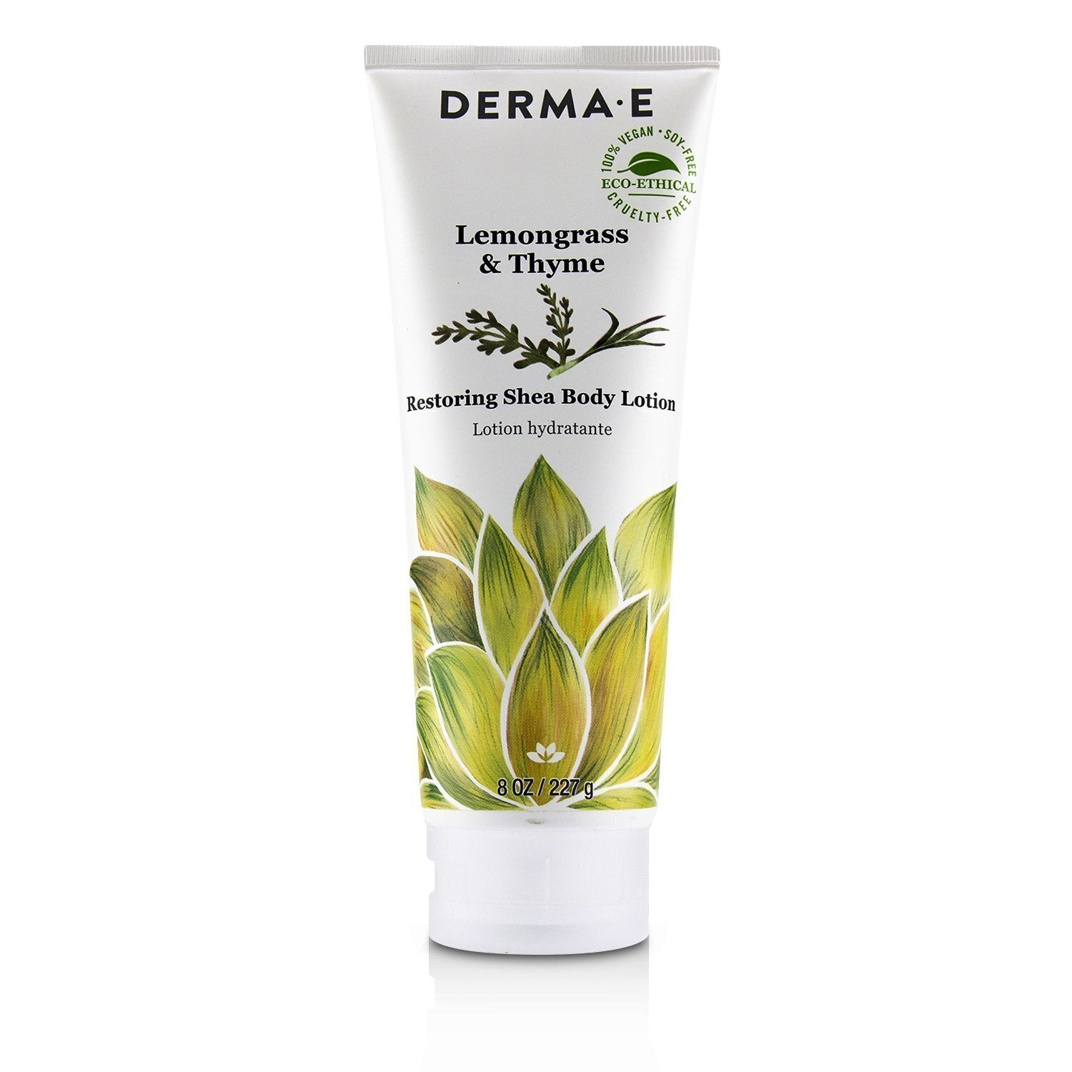 Derma E/ダーマ E+レモングラス&タイム リストアリング シアボディローション +227g/8oz ブランドコスメ