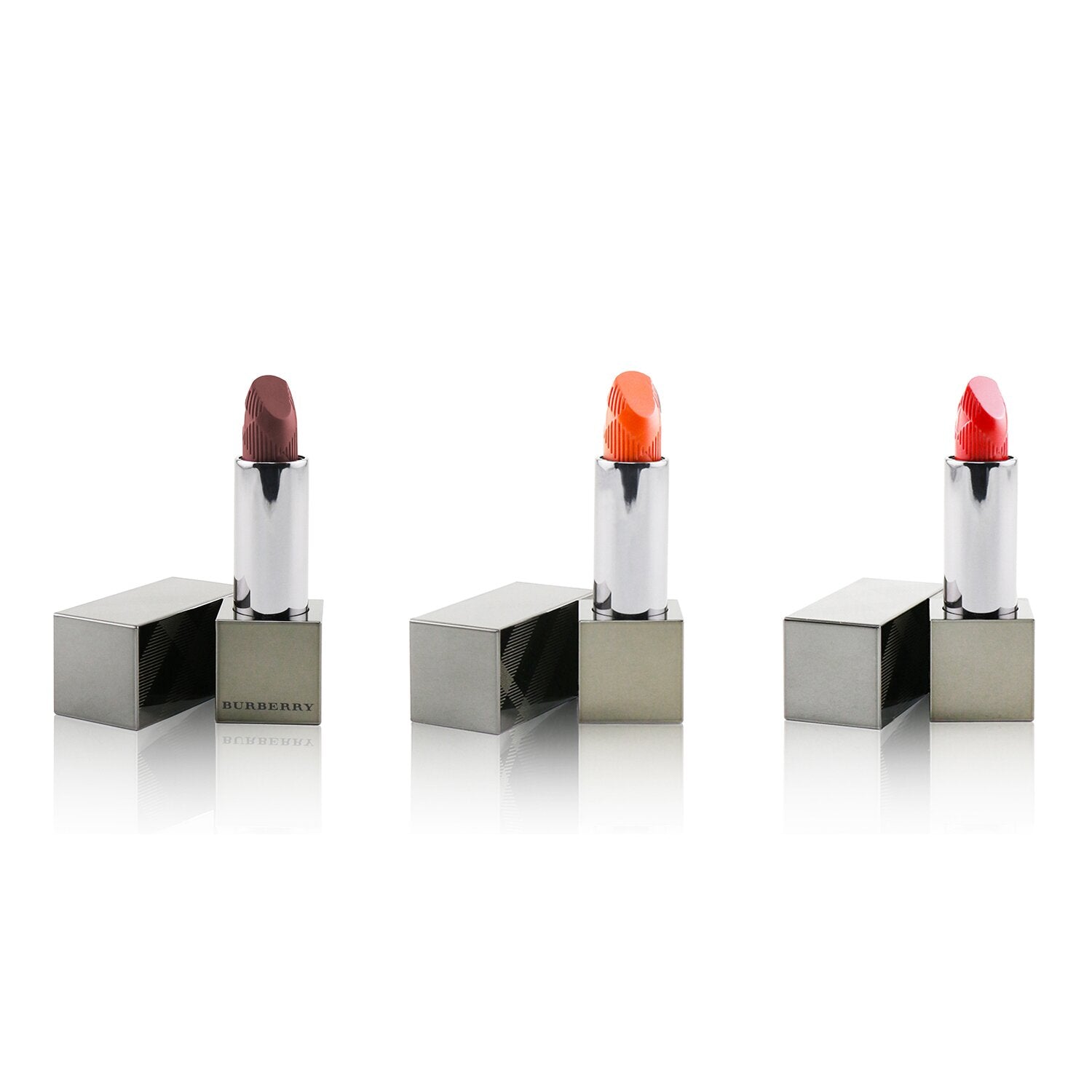 Burberry Kisses Hydrating Lip Colour Trio Set (No.73 Bright Coral, No.93 Russet, No.109 Military Red)