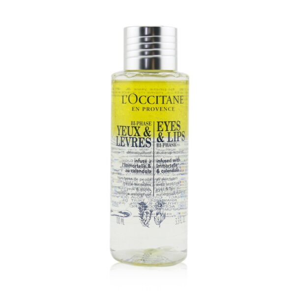 L'Occitane/ロクシタン+メイクアップ リムーバー For アイ & リップ バイフェーズ (For All Skin Types, Evven Sensitive) +100ml/3.3oz ブランドコスメ