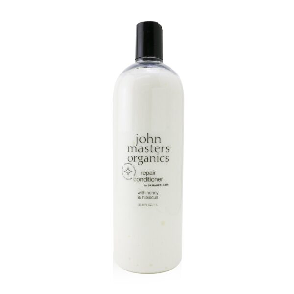 John Masters Organics/ジョンマスターオーガニック+修復コンディショナーです。ハチミツ＆ハイビスカス配合（傷んだ髪用）+1000ml/33.8oz ブランドコスメ