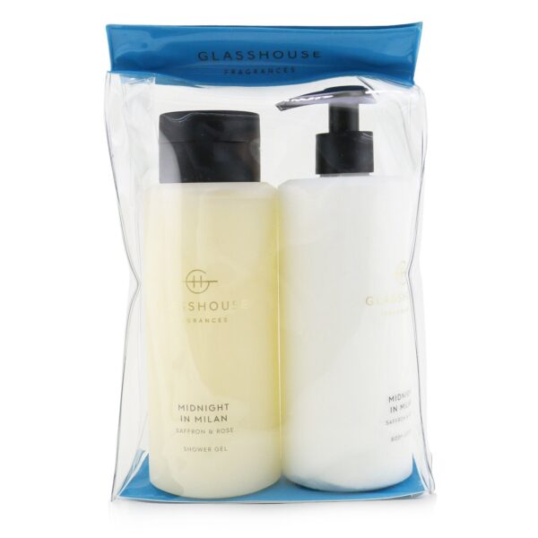 Glasshouse/グラスハウス+Midnight In Milan (Saffron & Rose) Body Duo: Shower Gel + Body Lotion +2x400ml/13.52oz ブランドコスメ