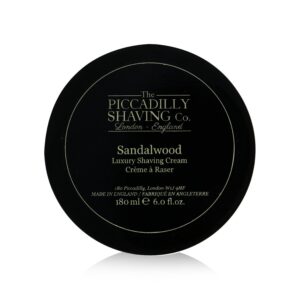 The Piccadilly Shaving Co./ザピカデリーシェービング+サンダルウッド　ラグジュアリー　シェービング　クリーム+180g/6oz ブランドコスメ