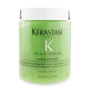 Kerastase/ケラスターゼ+Fusio-Scrub Scrub Apaisant 甘いオレンジ皮配合のスクラブクレンザーが髪をサラサラにする（頭皮が敏感な方を含め、すべての髪、頭皮タイプに）+500ml/16.9oz ブランドコスメ