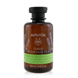 Apivita/アピヴィータ+Tonic Mountain Tea Shower Gel With Essential Oils +250ml/8.45oz ブランドコスメ