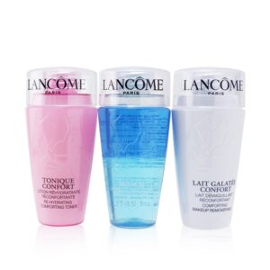 Lancome/ランコム+マイ3ステップ クレンジング キット:ビファシル 75ml + ガラテコンフォート 75ml + トニック コンフォート 75ml +3pcs ブランドコスメ