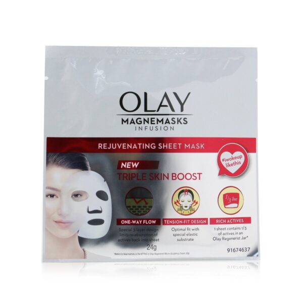 Olay/オレイ+Magnemasks Infusion Rejuvenating Sheet Mask +5pcs ブランドコスメ