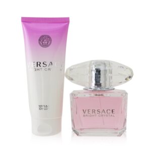 Versace/ヴェルサーチ+Bright Crystal Coffret: Eau De Toilette Spray 90ml/3oz + Perfumed Body Lotion 100ml/3.4oz +2pcs ブランドコスメ