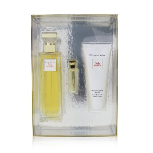 Elizabeth Arden/エリザベスアーデン+5th Avenue Coffret: Eau De Parfum Spray 125ml/4.2oz + Eau De Parfum 3.7ml/0.12oz + Body Lotion 100ml/3.3oz +3pcs ブランドコスメ