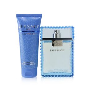 Versace/ヴェルサーチ+オーフレッシュコフレ：オードトワレスプレー　100ml/3.4oz　+　パフュームバス＆シャワージェル　100ml/3.4oz+2pcs ブランドコスメ