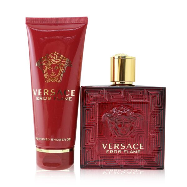 Versace/ヴェルサーチ+エロスフレームコフレ；オーデパルファムスプレ100ml/3.4oz+ シャワージェル100m/3.4oz+2pcs ブランドコスメ