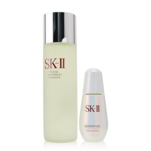 SK II/エスケーツー+Whitening Series Aura Care Essentials Collection : Genoptics Aura Essence 50ml + Facial Treatment Essence 230ml +2pcs ブランドコスメ