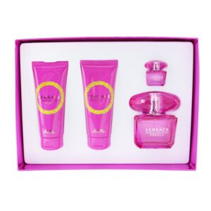 Versace/ヴェルサーチ+Bright Crystal Absolu Coffret: Eau De Parfum Spray 90ml + Body Lotion 100ml +Eau De Parfum 5ml + Shower Gel 100ml +4pcs ブランドコスメ