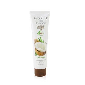 BioSilk/バイオシルク+Silk Therapy with Coconut Oil Curl Cream +148ml/5oz ブランドコスメ