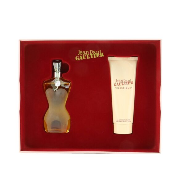 Jean Paul Gaultier/ジャンポールゴルティエ+Classique Coffret: Eau De Toilette Spray 50ml/1.7oz + Perfumed Body Lotion 75ml/2.5oz +2pcs ブランドコスメ