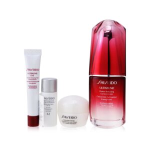 Shiseido/資生堂+Ultimate Hydrating Glow Set: Ultimune Power Infusing Concentrate 30ml + Moisturizing Gel Cream 10ml + Eye Concentrate 5ml + SPF 42 Sunscreen 7ml +4pcs ブランドコスメ