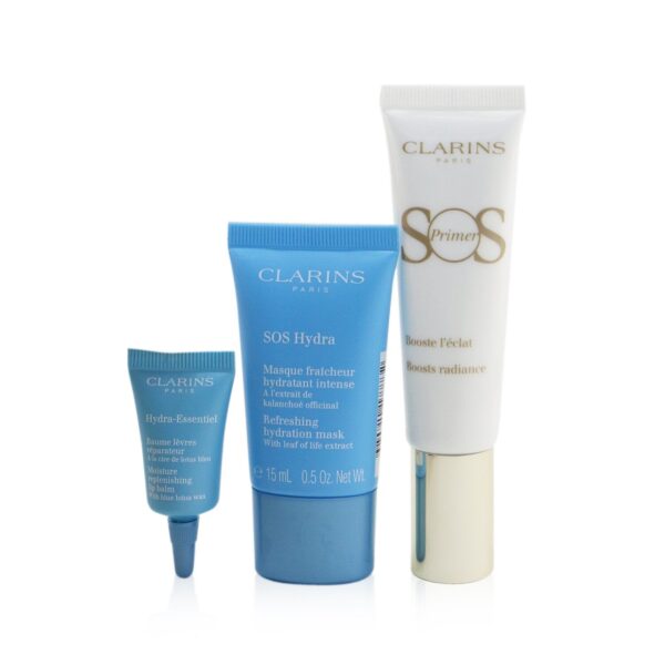 Clarins/クラランス+SOS Beaute Set (1x Primer 30ml + 1x Mask 15ml + 1x Lip Balm 3ml) - 00 Universal Light +3pcs ブランドコスメ