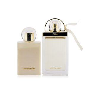 Chloe/クロエ+Love Story Coffret: Eau De Parfum Spray 75ml/2.5oz + Perfumed Body Lotion 100ml/3.4oz +2pcs ブランドコスメ