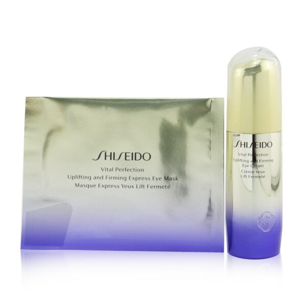 Shiseido/資生堂+Vital Perfection Uplifting & Firming Eye Set: Eye Cream 15ml + Eye Mask 12pairs +2pcs ブランドコスメ