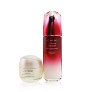 Shiseido/資生堂+Defend & Regenerate Power Wrinkle Smoothing Set: Ultimune Power Infusing Concentrate N 100ml + Benefiance Wrinkle Smoothing Cream 50ml +2pcs ブランドコスメ