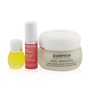 Darphin/ダルファン+Ideal Resource Retexturizing Botanical Wonders Set: Radiance Cream 50ml+ Smoothing Serum 5ml+ Jasmine Aromatic Care 4ml +3pcs ブランドコスメ